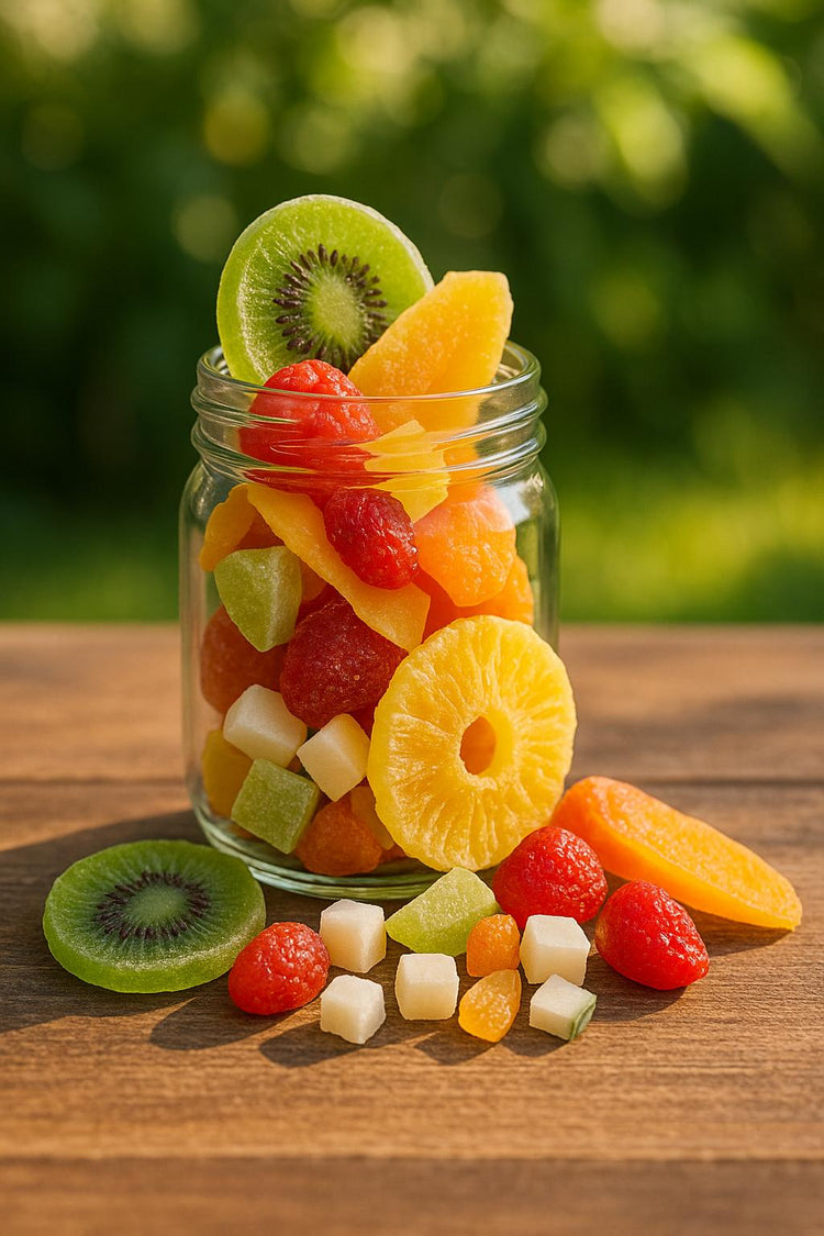 Trockenfrüchte und Beeren